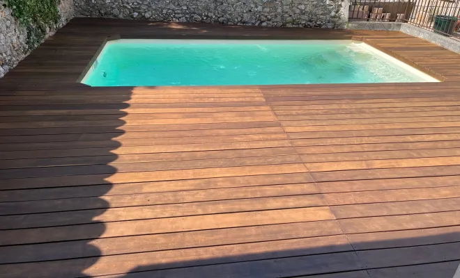 Rénovation de terrasse en bois à Saint-Maximin-la-Sainte-Baume, Saint-Maximin-la-Sainte-Baume, Peinture Gameiro